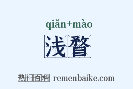 浅瞀是什么意思的图片
